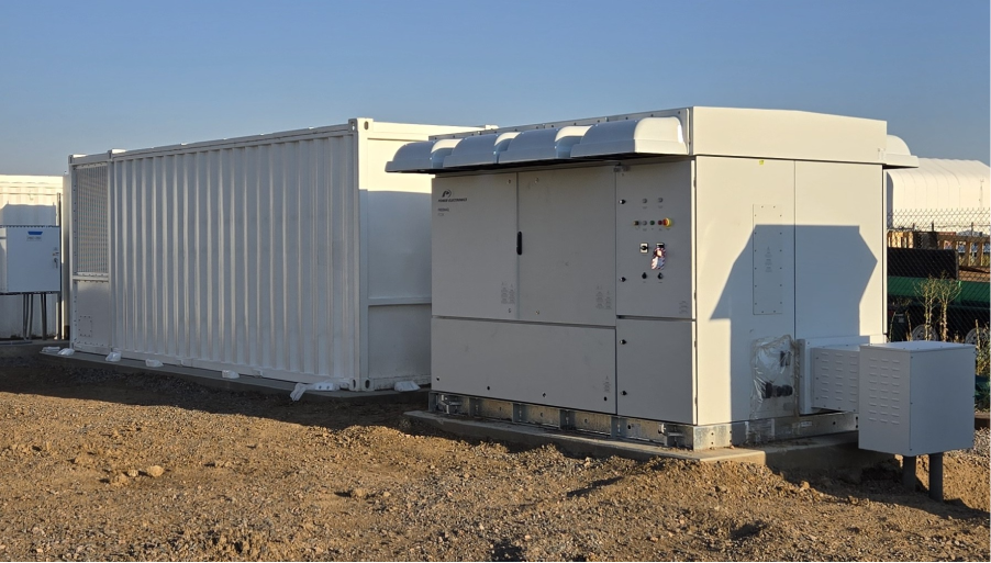 Battery storage in dry area.
